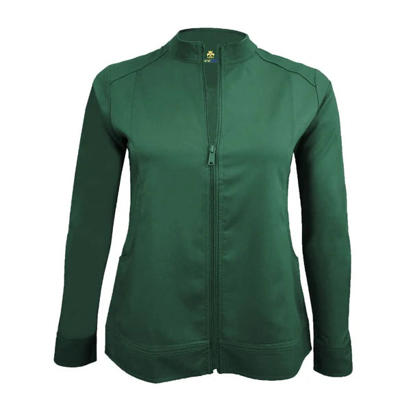 Zip Front Stretch Warmup Jacket