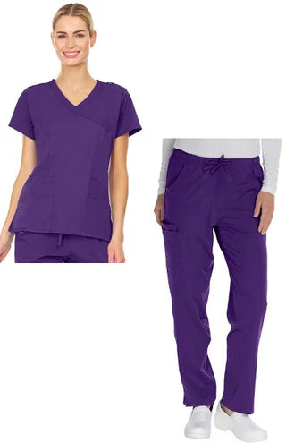 Licensed 4 Way Stretch Cargo Scrub Pant Sets