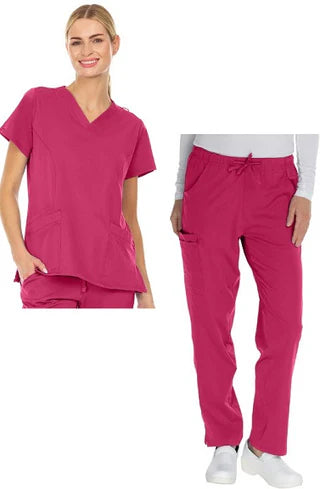 Licensed 4 Way Stretch Cargo Scrub Pant Sets